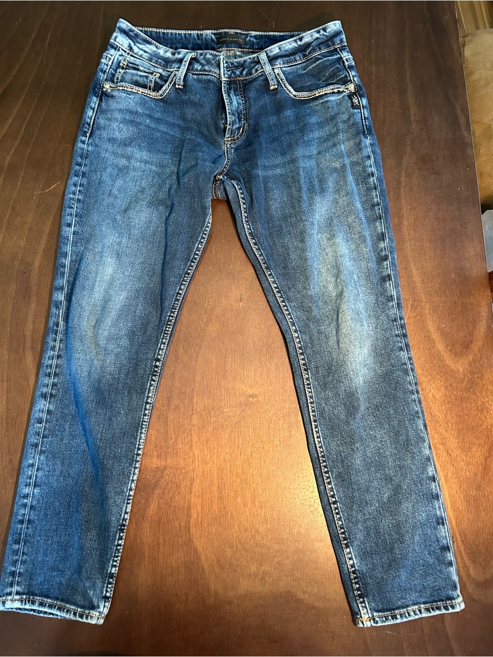Silver Jeans Slim Straight women’s Medium Blue Denim